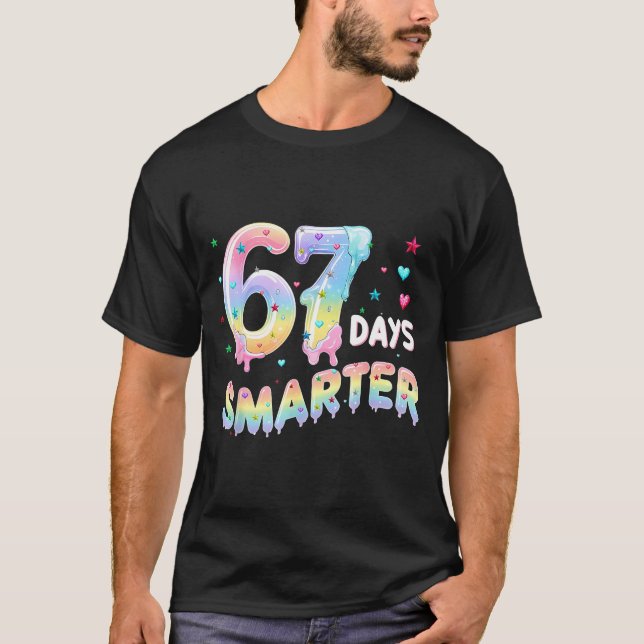 Camiseta 67th Day Of School Shirt 67 Days Smarter Teacher B (Anverso)