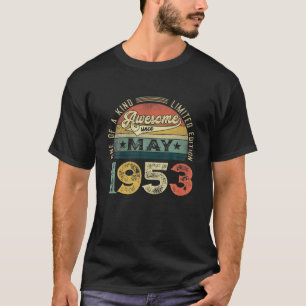 Camiseta 68ª Decoraciones De Cumpleaños Mayo 1953 Hombres M