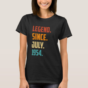 Camiseta 68ª leyenda de cumpleaños desde julio de 1954 68 a