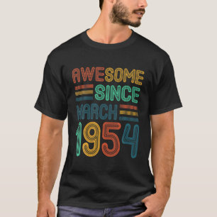 Camiseta 68º Regalos De Cumpleaños Increíble Desde Marzo De