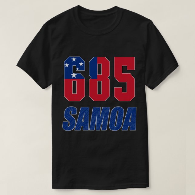 Camiseta 685 Traje de diseño de Samoa (Diseño del anverso)