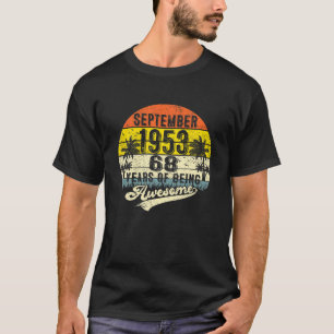 Camiseta 68.º Regalo De Cumpleaños 68 Alegre Desde Septiemb