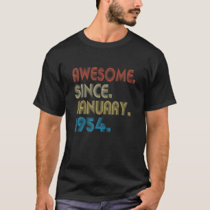 Camiseta 68.º Regalo De Cumpleaños Increíble Desde Enero De