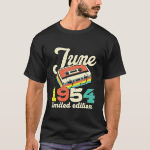Camiseta 68 Aniversario de junio de 1954 Vintage Cassette L