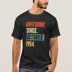 Camiseta 68 años de edad 68º cumpleaños increíble desde el 
