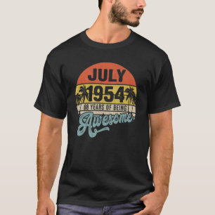Camiseta 68 años de edad increíble desde abril de 1954 68º