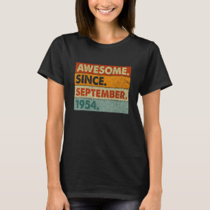 Camiseta 68 años de edad increíble desde septiembre de 1954