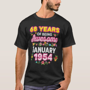 Camiseta 68 Años De Ser Increíble Desde El Nacimiento De En