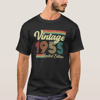 Camiseta 68 Años Vintage 1955 Nacido En 1955 68º