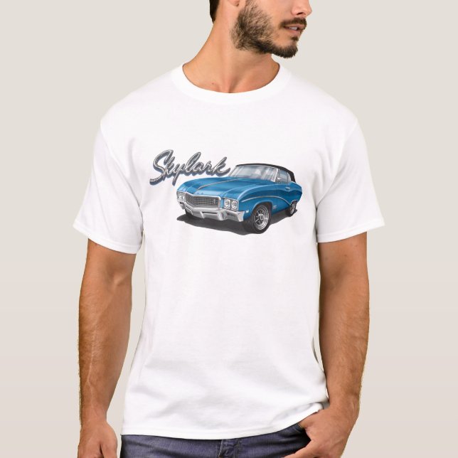 Camiseta 68 Buick Skylark en azul (Anverso)