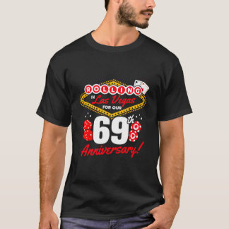 Camiseta 69º Aniversario Vegas 69º Aniversario de Boda La
