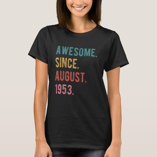 Camiseta 69 años de edad 69º cumpleaños asombroso desde el  (Anverso)