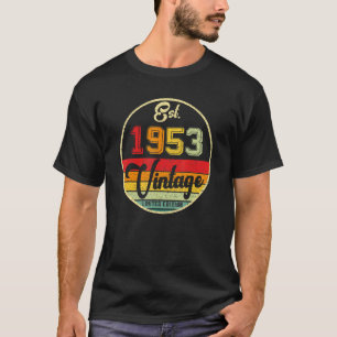 Camiseta 69 años de edad Vintage 1953 69 cumpleaños