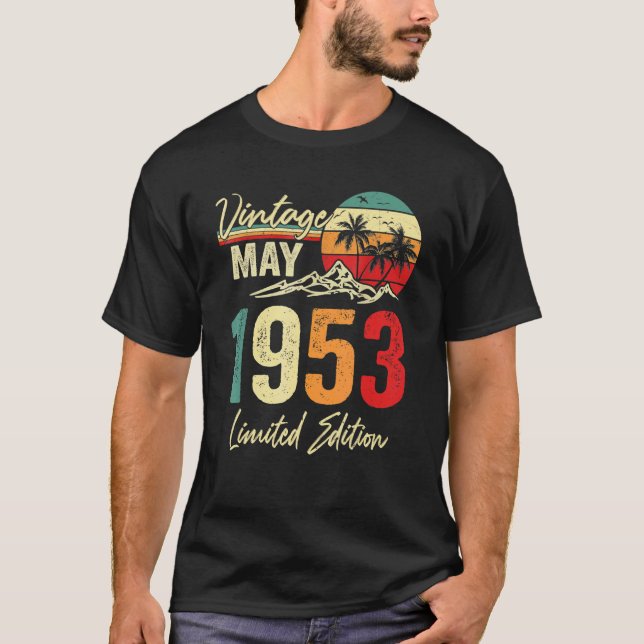 Camiseta 69 años Mayo 1953 69º cumpleaños (Anverso)