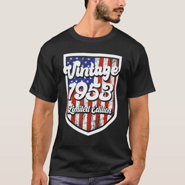 Camiseta 69 años Vintage 1953 69º cumpleaños (Anverso)
