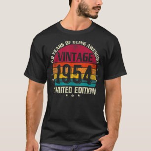 Camiseta 69 años Vintage 1954 69º cumpleaños 1