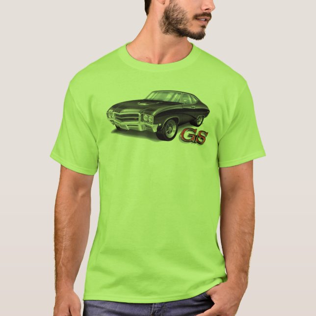 Camiseta 69 Buick GS en negro (Anverso)