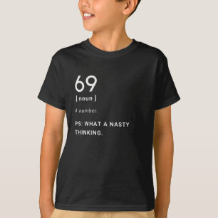 Camiseta 69 divertida definición
