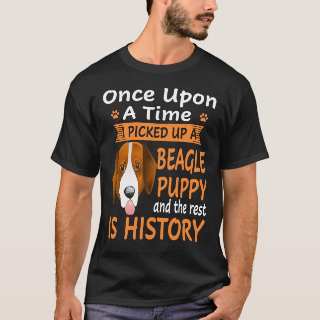 Camiseta 69 Uno A La Vez - Cachorro Beagle (Anverso)