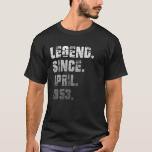 Camiseta 69Th Birthday Gifts 69 Years Old Legend Since Apri