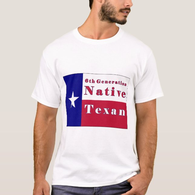 Camiseta 6.ª Bandera Texana Nativa (Anverso)