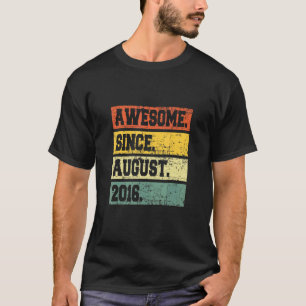 Camiseta 6.ª Decoración De Cumpleaños 6 Años Fabulosa Desde