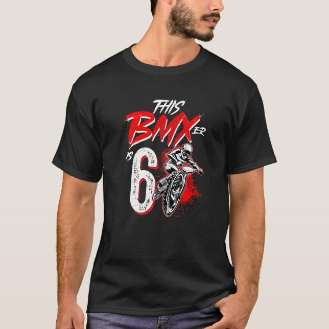 Camiseta 6.ª fiesta de cumpleaños BMX (Anverso)