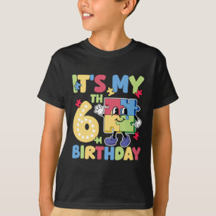 Camiseta 6.ª fiesta de cumpleaños del autismo Gir autista d