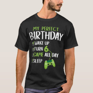 Camiseta 6.ª fiesta de cumpleaños perfecta para jugadores d