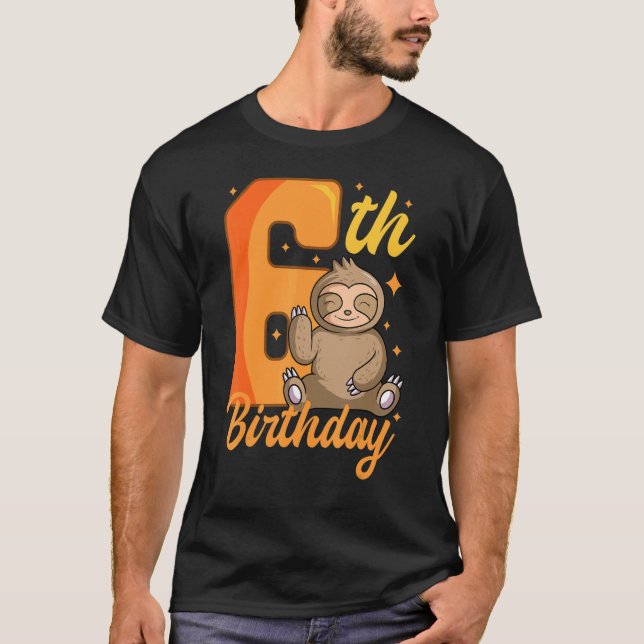 Camiseta 6.ª Fiesta del Fiesta de cumpleaños (Anverso)
