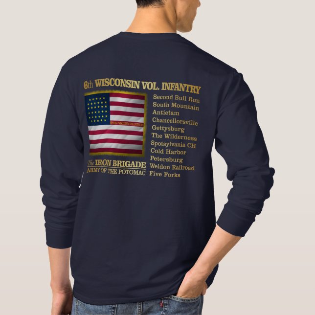 Camiseta 6.ª Infantería Voluntaria de Wisconsin (Reverso)
