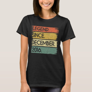 Camiseta 6.ª leyenda de cumpleaños desde diciembre de 2016 