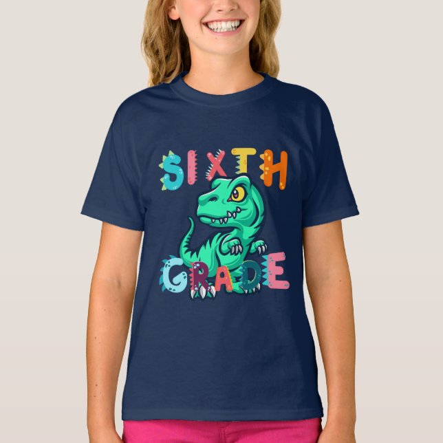 Camiseta 6.ª maestra de Chicas de niños del grupo GRADE Din (Anverso)