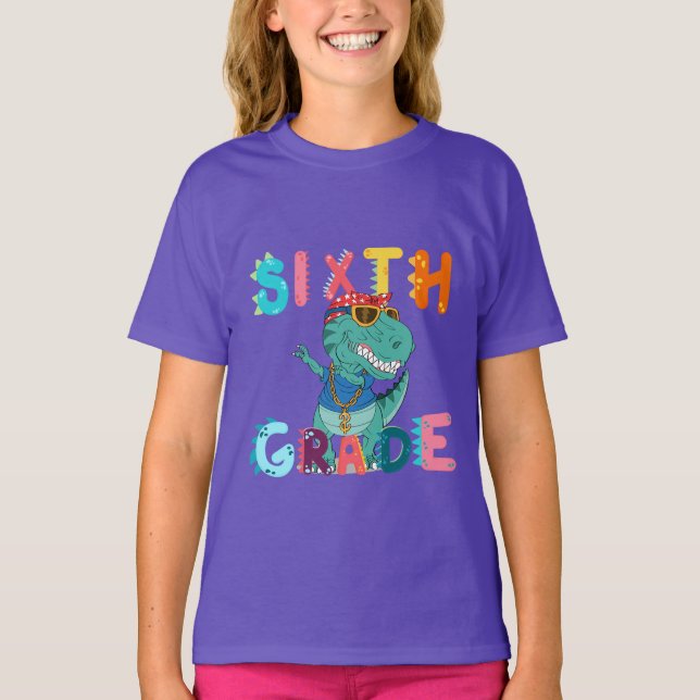 Camiseta 6.ª maestra de Chicas de niños del grupo GRADE Din (Anverso)