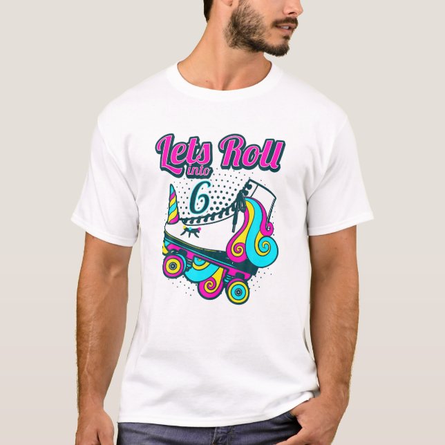 Camiseta 6.ª Ropa De Cumpleaños Unicornio (Anverso)