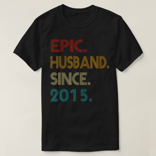 Camiseta 6.º Aniversario Boda Regídele Esposo épico Sin (Diseño del anverso)