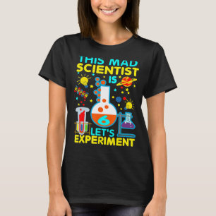 Camiseta 6.º cumpleaños este loco científico es 6. Exper
