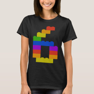 Camiseta 6.º cumpleaños Este pequeño constructor es 6 años