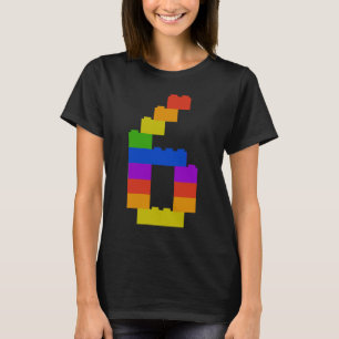 Camiseta 6.º cumpleaños Este pequeño constructor es 6 años