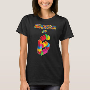 Camiseta 6.º Cumpleaños Impresionante En Edificio De Bloque