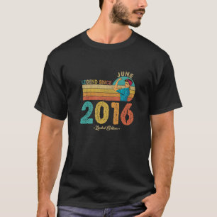 Camiseta 6.º Cumpleaños Leyenda De Junio De 2016 Desde 2016