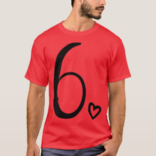 Camiseta 6.º Cumpleaños Para Los Niños Chicas Si Tiene 6 Añ