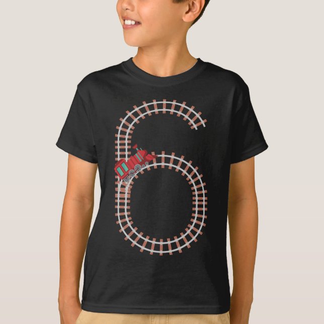 Camiseta 6.º Día del Ferrocarril Temático Niños de 6 años (Anverso)