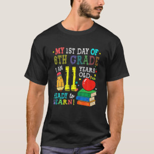 Camiseta 6.º Grado De Vuelta Al Primer Día De La Escuela Ni