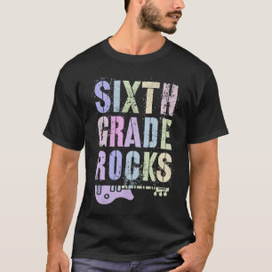 Camiseta 6.º GRADO REtro Sexto del Escuadrón Rockstar