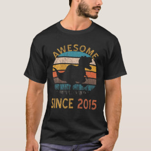 Camiseta 6.º Nacimiento De Dinosaurio Niño De 6 Años Fantás