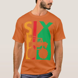 Camiseta 6.º Regalo de cumpleaños Seis Camión Monstruo colo