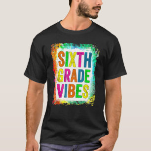 Camiseta 6.º Sexto Grado De Vibes De Vuelta A La Escuela