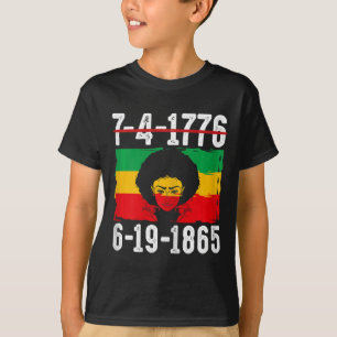 Camiseta 6-19-1865 African American Black History Month 1