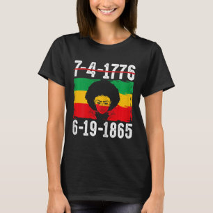 Camiseta 6-19-1865 African American Black History Month 1